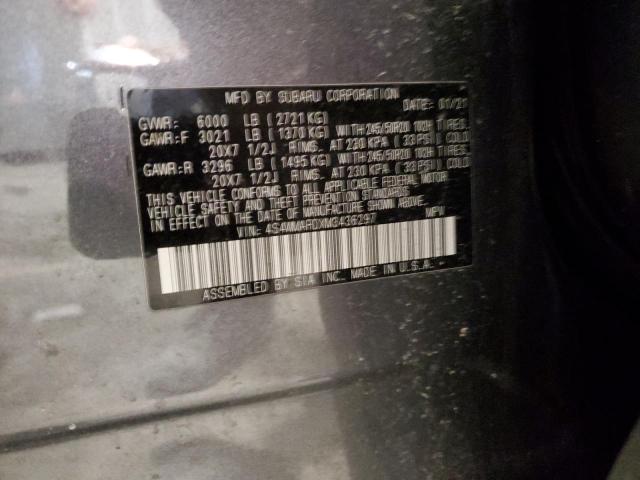 2021 SUBARU ASCENT TOU 4S4WMARDXM3436297