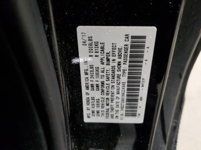 2017 HONDA ACCORD EXL - 1HGCT2A81HA004845