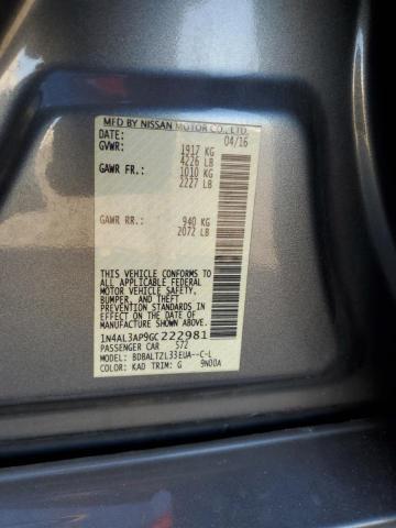 2016 NISSAN ALTIMA 2.5 - 1N4AL3AP9GC222981