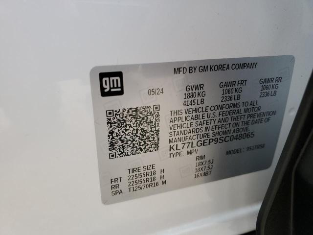 2025 CHEVROLET TRAX 1RS KL77LGEP9SC048065