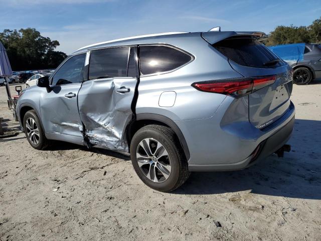 TOYOTA HIGHLANDER 2022 blue  gas 5TDGZRAH1NS115109 photo #3