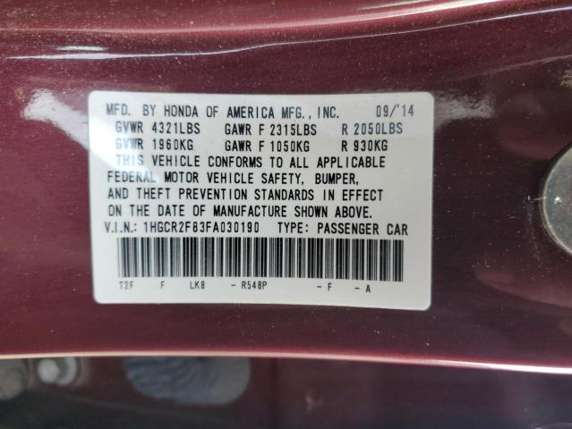 2015 HONDA ACCORD - 1HGCR2F83FA030190