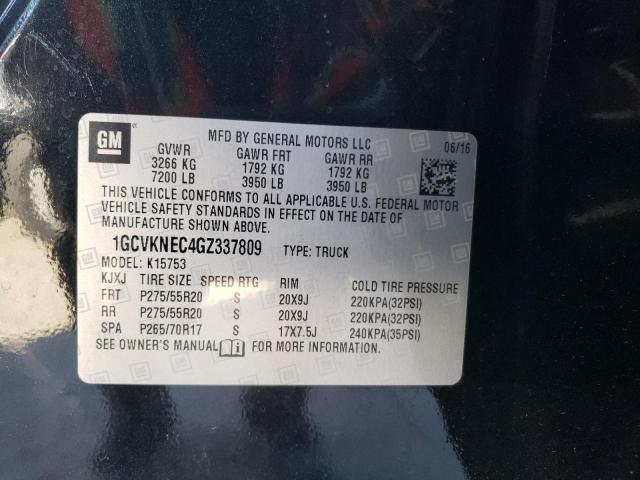 2016 CHEVROLET SILVERADO - 1GCVKNEC4GZ337809