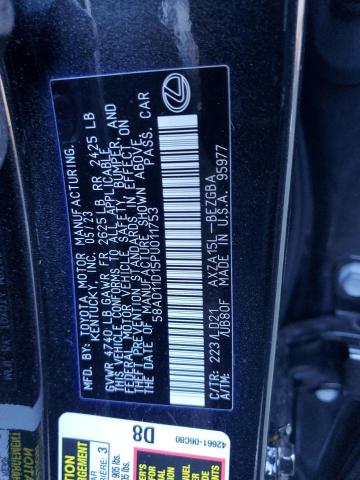 2023 LEXUS ES 250 BAS 58AD11D15PU011753