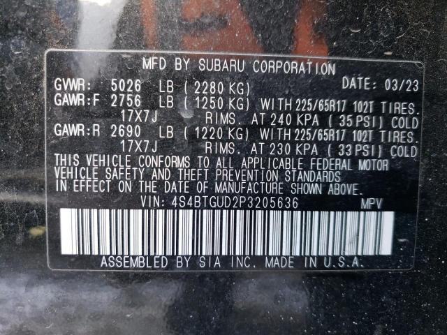 2023 SUBARU OUTBACK WI 4S4BTGUD2P3205636
