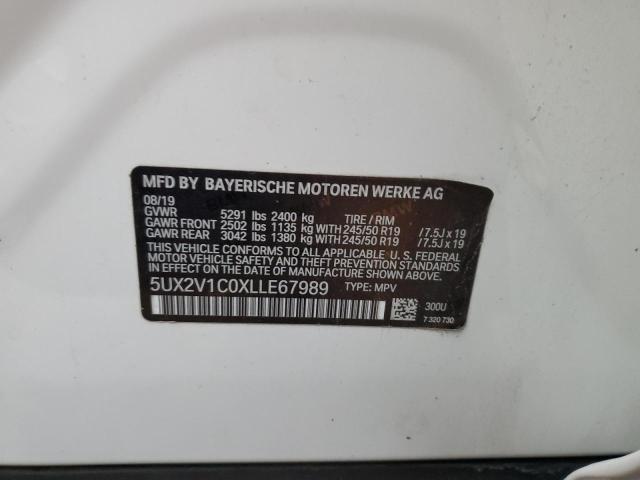 2020 BMW X4 XDRIVE3 5UX2V1C0XLLE67989