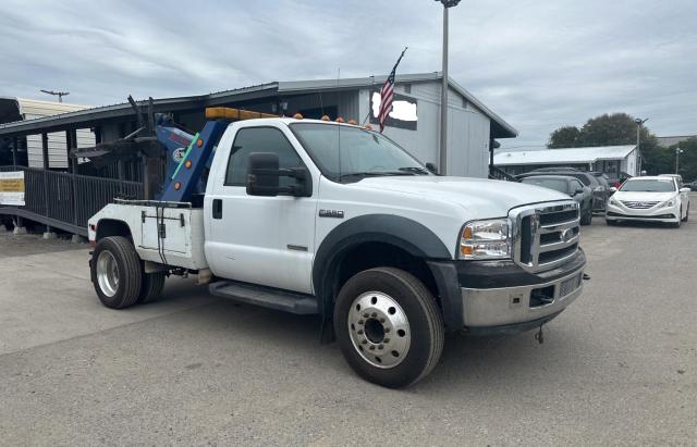 FORD F550 SUPER 2007 white chassis diesel 1FDAF56P07EA37403 photo #1