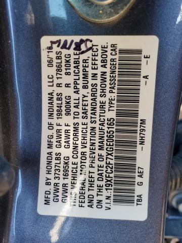 2016 HONDA CIVIC EX - 19XFC2F7XGE065165