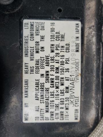 2000 KAWASAKI VN1500 E - JKBVNAE10YA098182