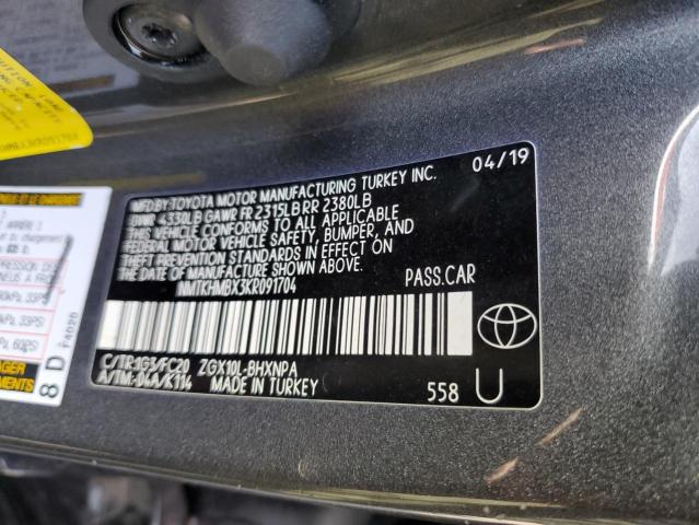 2019 TOYOTA C-HR NMTKHMBX3KR091704