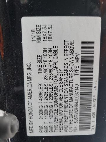 2018 HONDA CR-V EXL - 5J6RW2H84JL037140