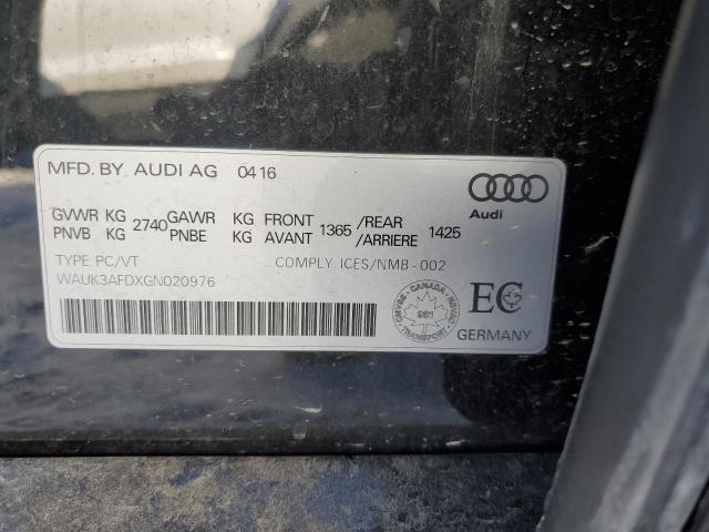 2016 AUDI A8 QUATTRO WAUK3AFDXGN020976