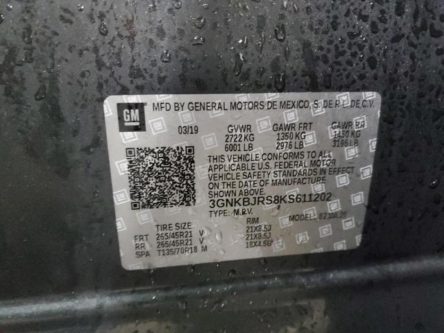 2019 CHEVROLET BLAZER RS - 3GNKBJRS8KS611202