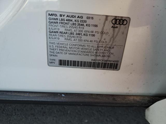 2015 AUDI Q3 PRESTIG WA1GFCFS6FR014202