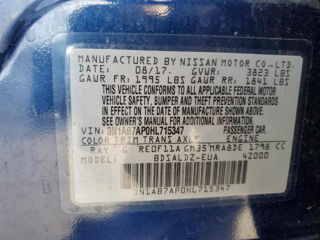 2017 NISSAN SENTRA S - 3N1AB7AP0HL715347