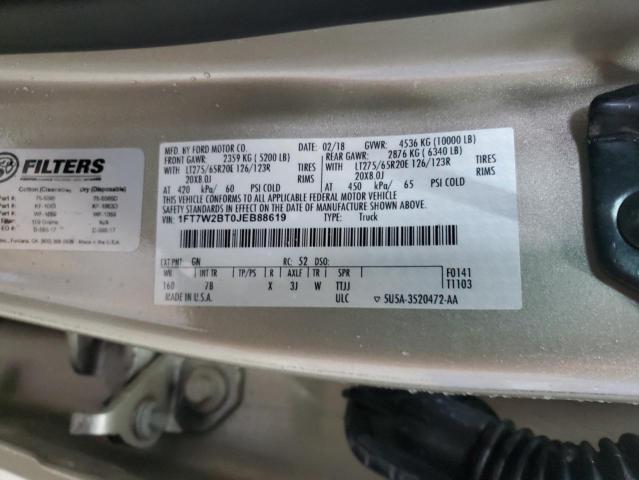 2018 FORD F250 SUPER - 1FT7W2BT0JEB88619