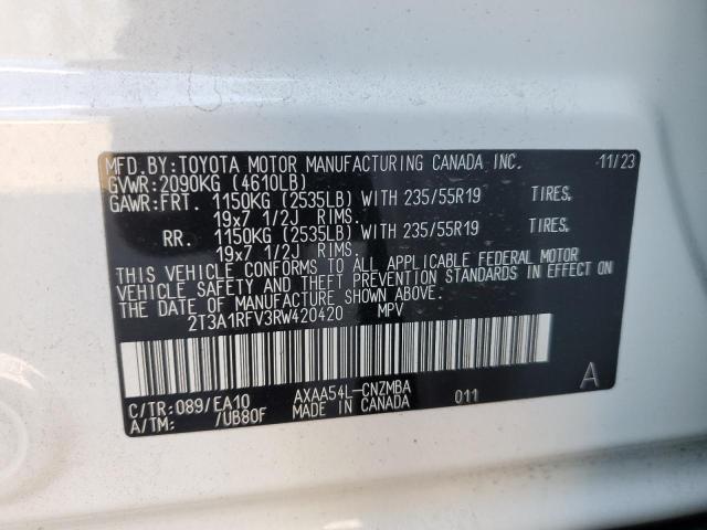 2024 TOYOTA RAV4 - 2T3A1RFV3RW420420
