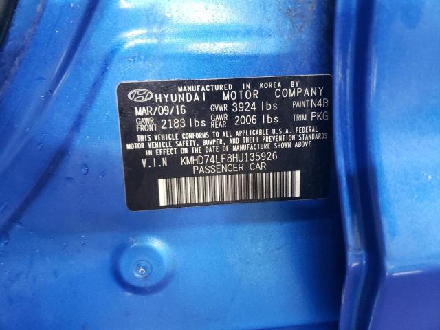 2017 HYUNDAI ELANTRA SE - KMHD74LF8HU135926
