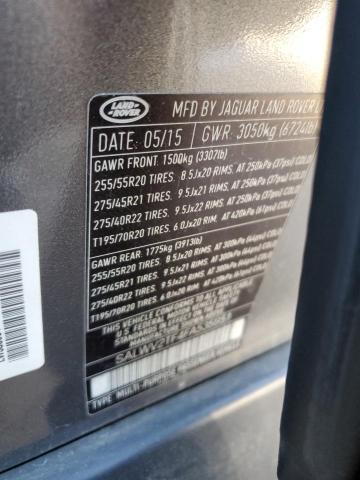 2015 LAND ROVER RANGE ROVE SALWV2TF4FA535951