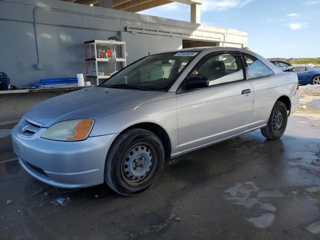 HONDA CIVIC DX 2001 silver  gas 1HGEM22291L031415 photo #1