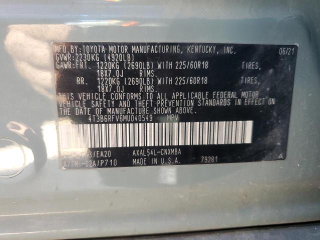 2021 TOYOTA RAV4 XLE P - 4T3B6RFV6MU040549