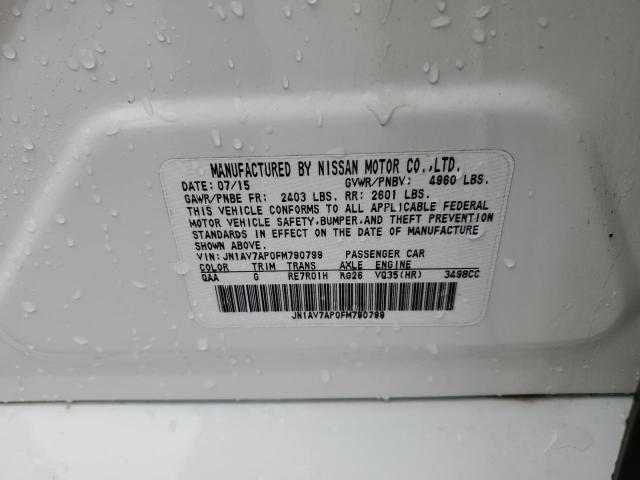 2015 INFINITI Q50 HYBRID - JN1AV7AP0FM790799