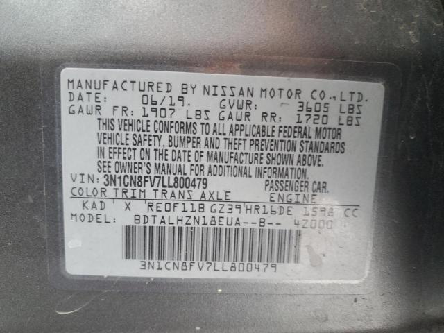 2020 NISSAN VERSA SR - 3N1CN8FV7LL800479