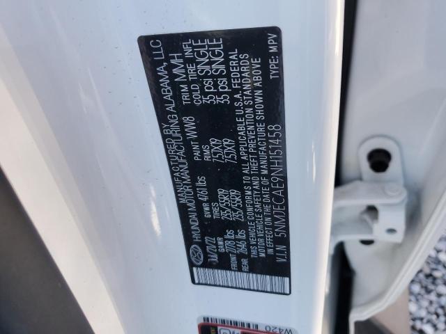 2022 HYUNDAI TUCSON LIM 5NMJECAE9NH151458