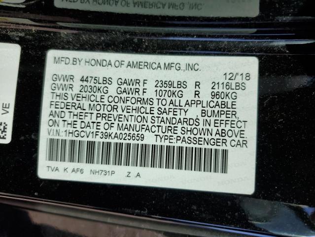 2019 HONDA ACCORD SPO - 1HGCV1F39KA025659