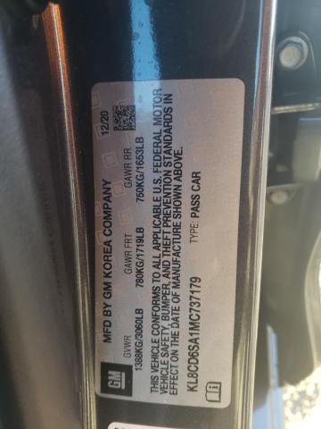 2021 CHEVROLET SPARK KL8CD6SA1MC737179