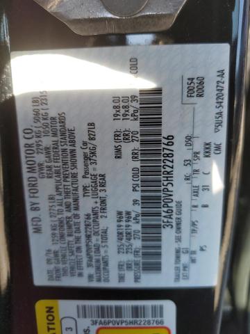 2017 FORD FUSION SPO 3FA6P0VP5HR228766