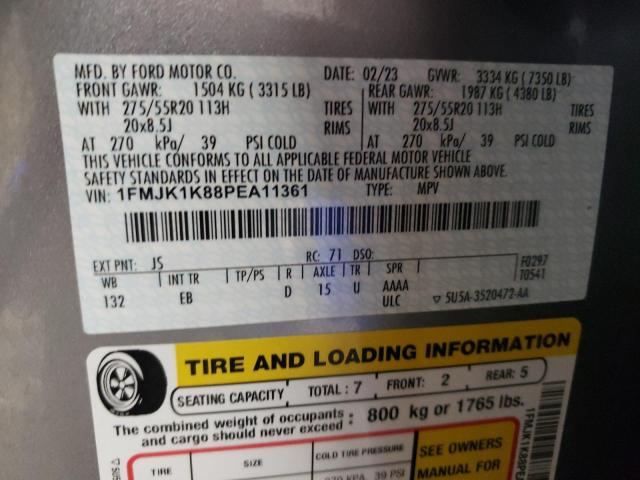 2023 FORD EXPEDITION - 1FMJK1K88PEA11361