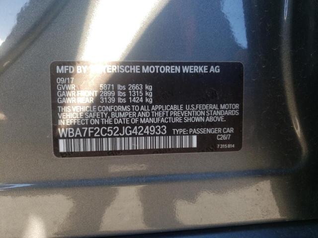 2018 BMW 750 XI - WBA7F2C52JG424933