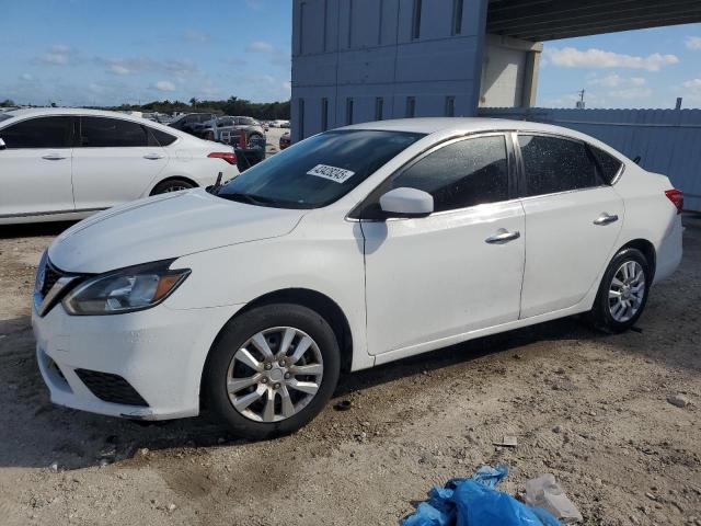 NISSAN SENTRA S 2017 white  gas 3N1AB7AP6HY387418 photo #1