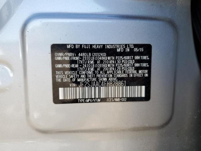 2015 SUBARU FORESTER 2 - JF2SJAAC4FH828861