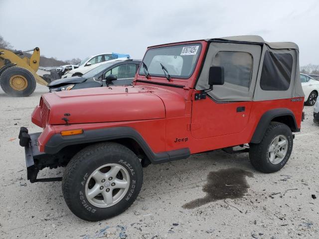 JEEP WRANGLER / 1990 red  gas 2J4FY19E5LJ531768 photo #1