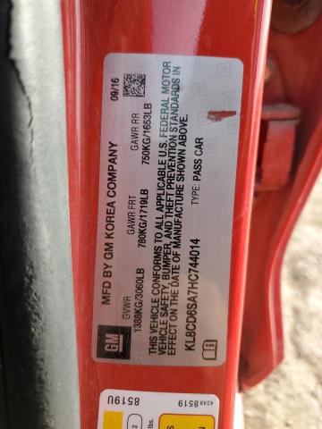 2017 CHEVROLET SPARK 1LT - KL8CD6SA7HC744014