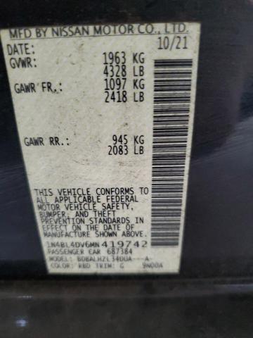 1N4BL4DV6MN419742 2021 NISSAN ALTIMA