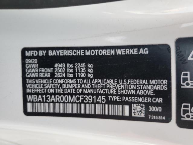 2021 BMW M440XI - WBA13AR00MCF39145