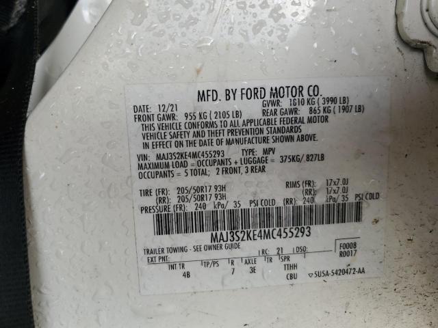 2021 FORD ECOSPORT T - MAJ3S2KE4MC455293