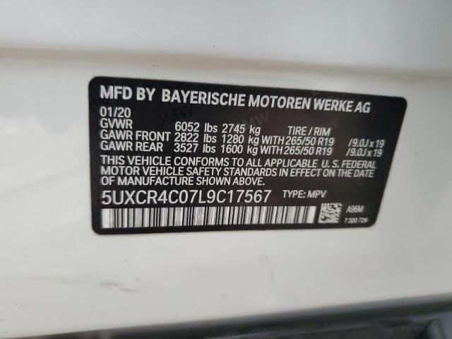 2020 BMW X5 SDRIVE - 5UXCR4C07L9C17567