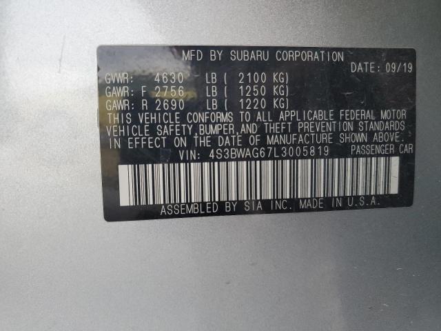 2020 SUBARU LEGACY SPO 4S3BWAG67L3005819