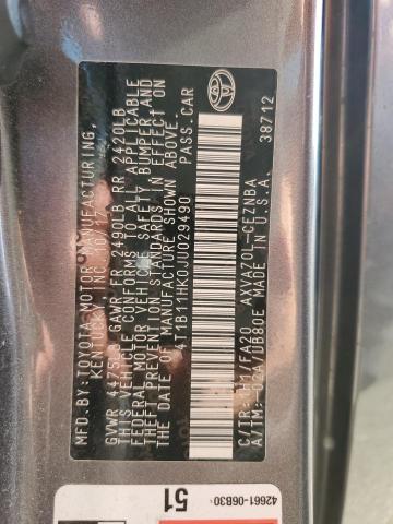 2018 TOYOTA CAMRY L - 4T1B11HK0JU029490