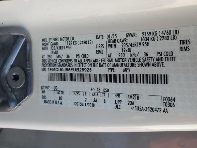 2015 FORD ESCAPE TIT - 1FMCU0J95FUB28925