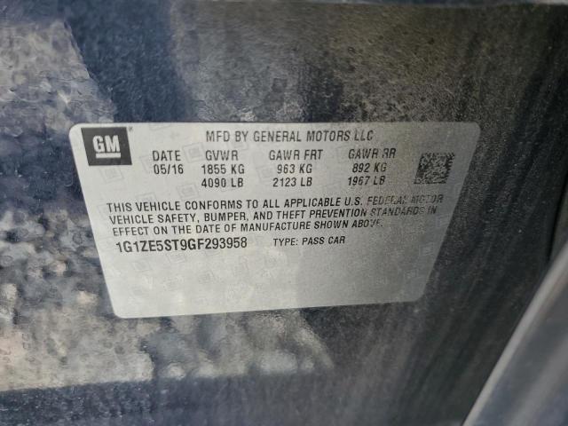 2016 CHEVROLET MALIBU LT - 1G1ZE5ST9GF293958
