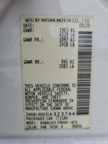 2024 NISSAN ALTIMA SV - 1N4BL4DV3LN323744