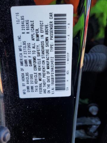2017 ACURA TLX TECH - 19UUB1F51HA004912