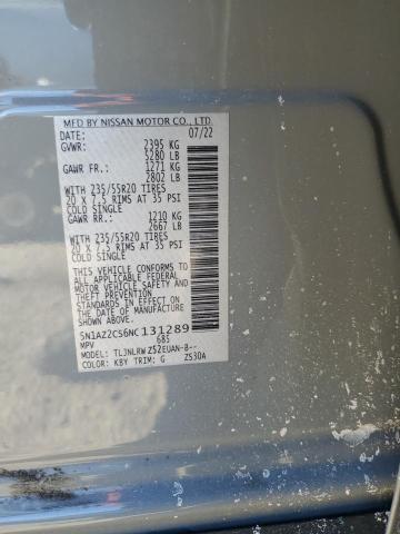 2022 NISSAN MURANO SL 5N1AZ2CS6NC131289