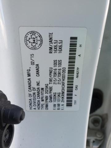 2015 HONDA CR-V LX 2HKRM3H34FH001093