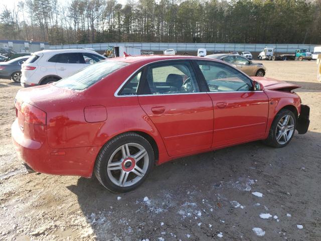 AUDI A4 2 2007 red  gas WAUAF78E97A035908 photo #4